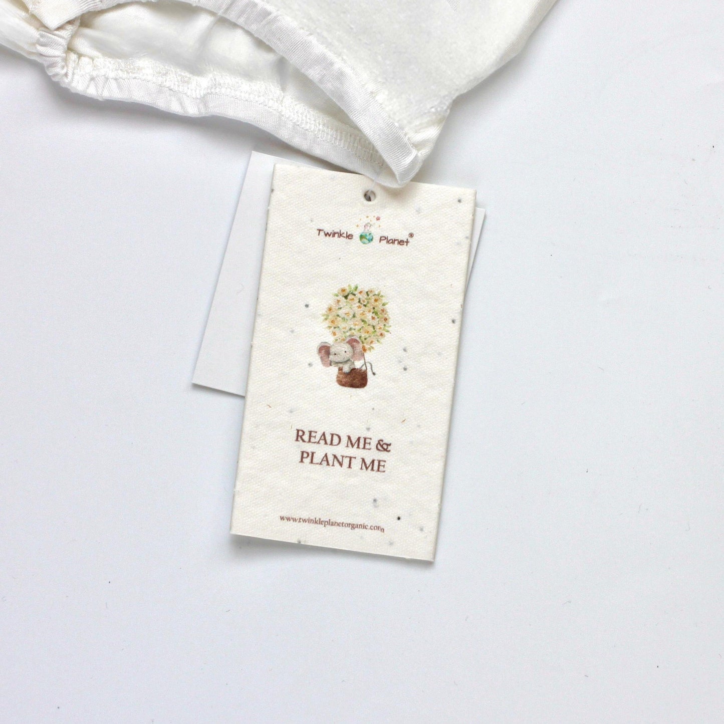 Sustainable Choice Modal Peterpan Collar Short Sleeve Bodysuit - Elephant
