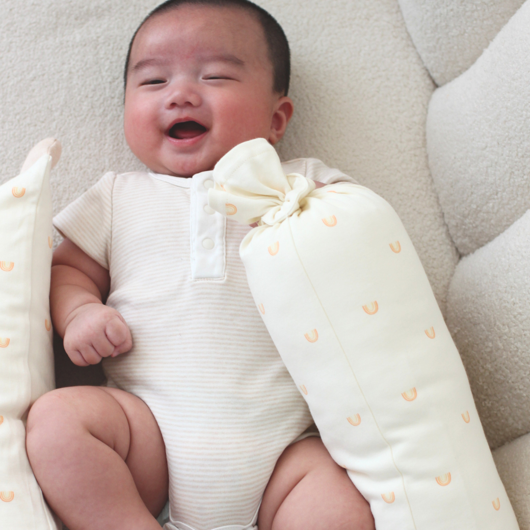 Organic Cotton CandyDream Baby Bolster with Plant-based fibre filling