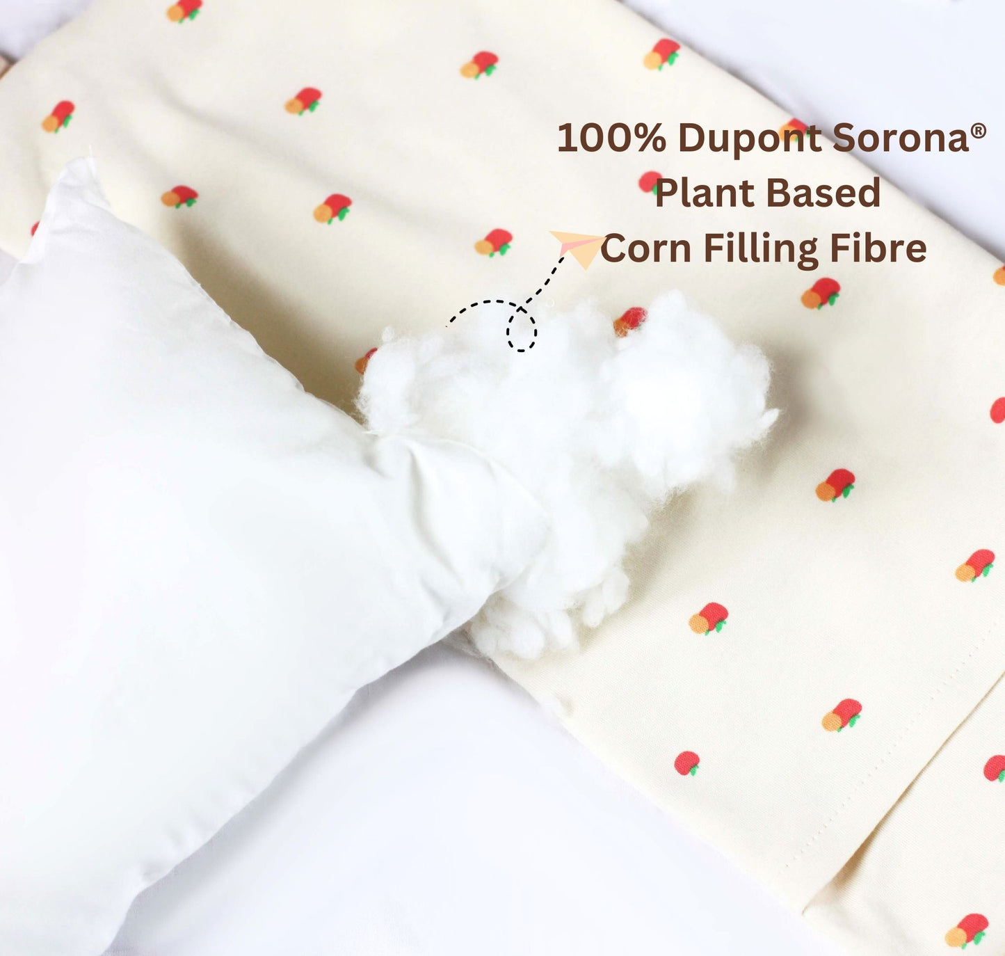 Organic Cotton Cuddle Dream Baby Pillow with Plant-based fibre filling