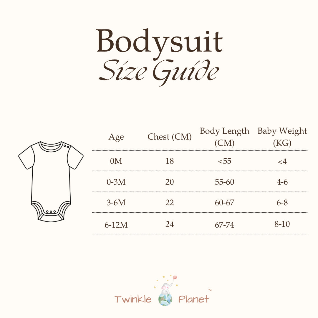 Organic Cotton Short Sleeve Baby Bodysuit - ToyCar
