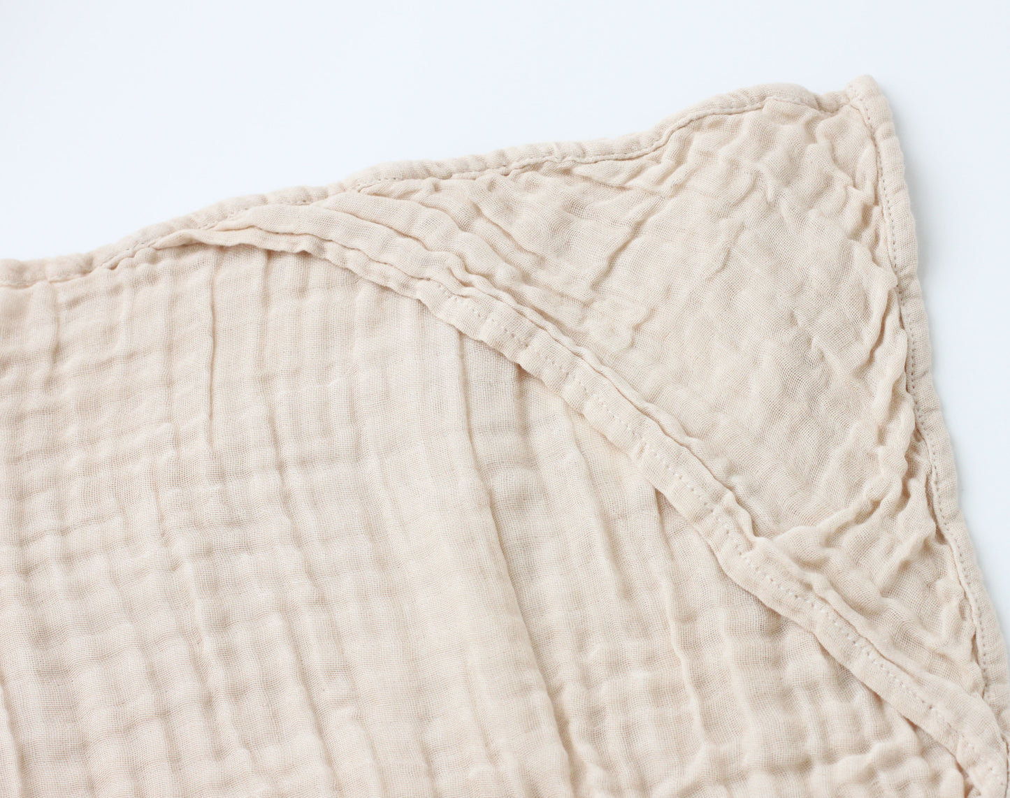 Organic Cotton Hooded Muslin Swaddle - Earthy Brown