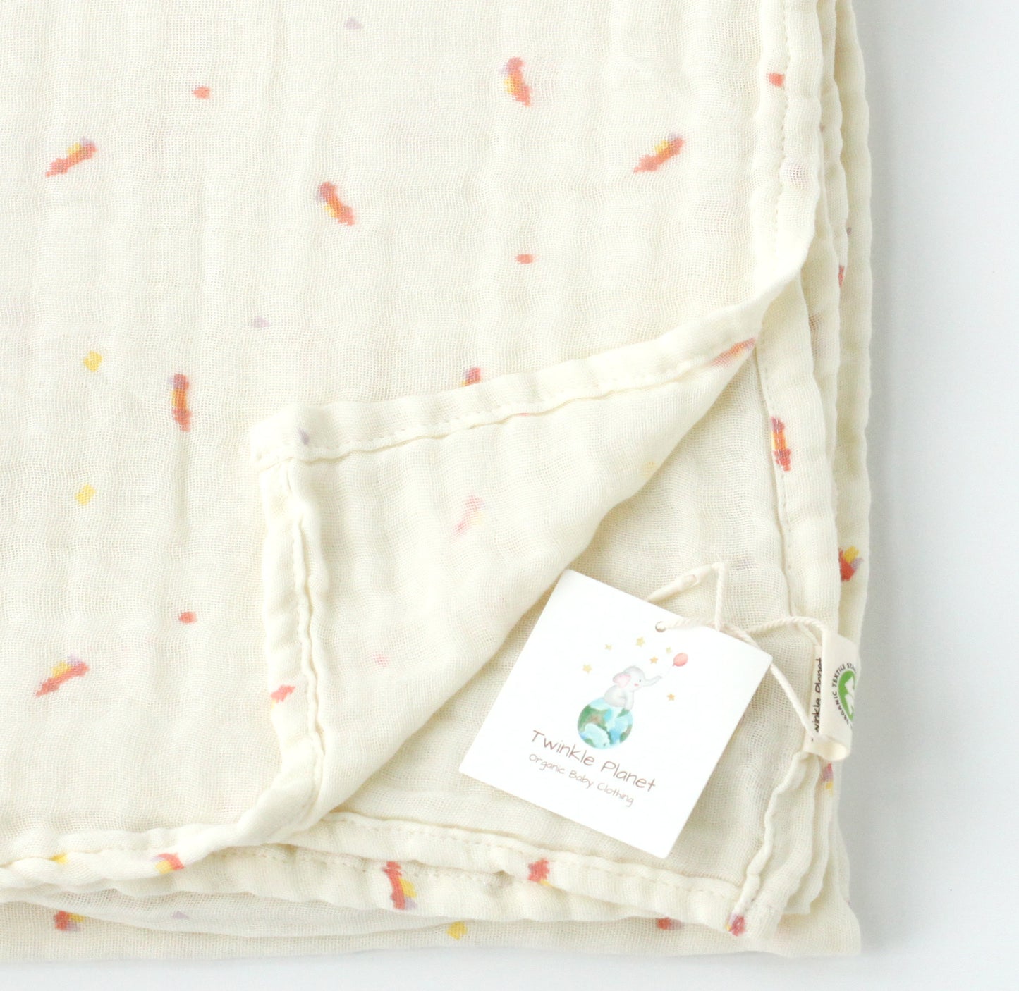 Organic Cotton Muslin Swaddle - Toy Car