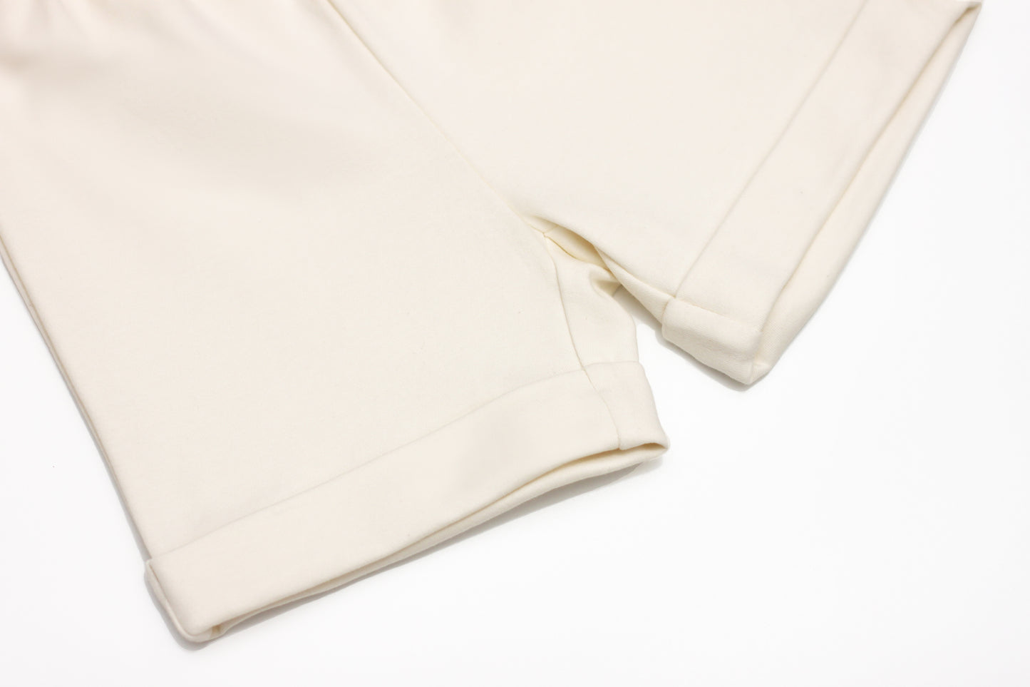 Organic Cotton Casual Short - Cream White