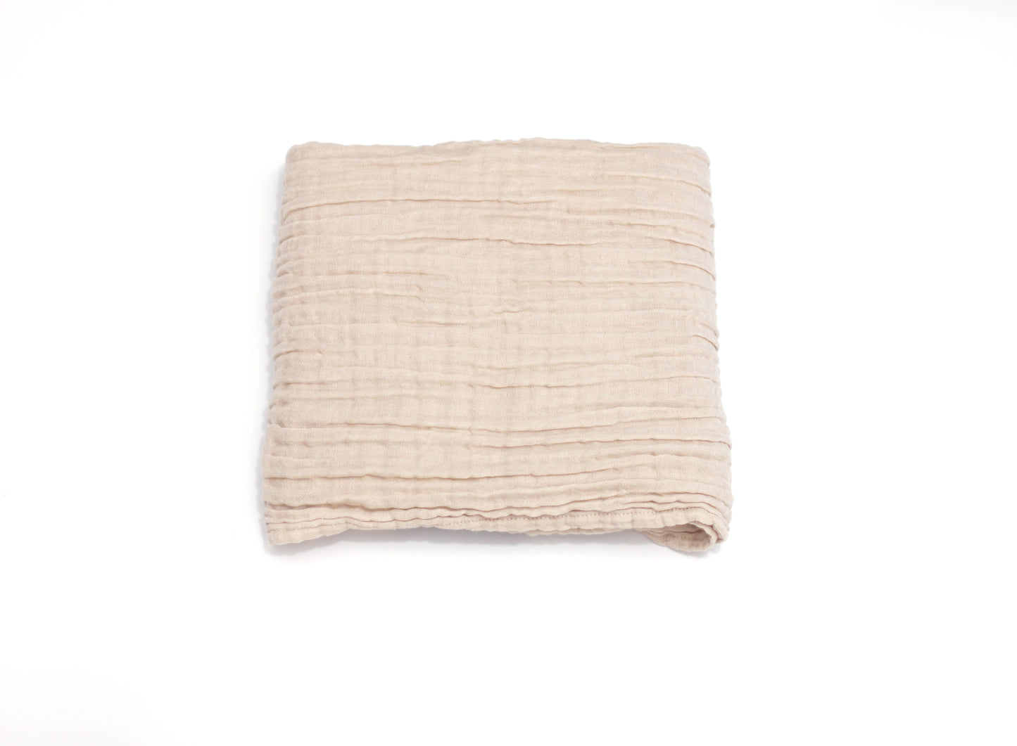 Organic Cotton Hooded Muslin Swaddle - Earthy Brown