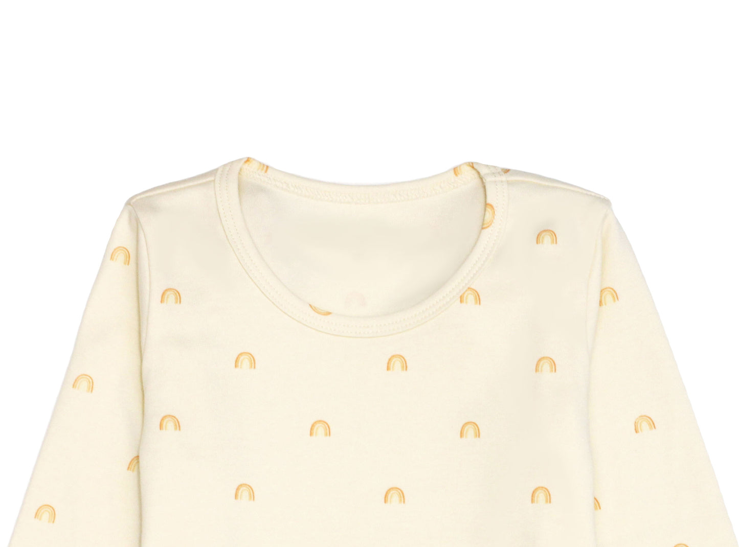Organic Cotton Long Sleeve Pyjamas - Sunshine Rainbow