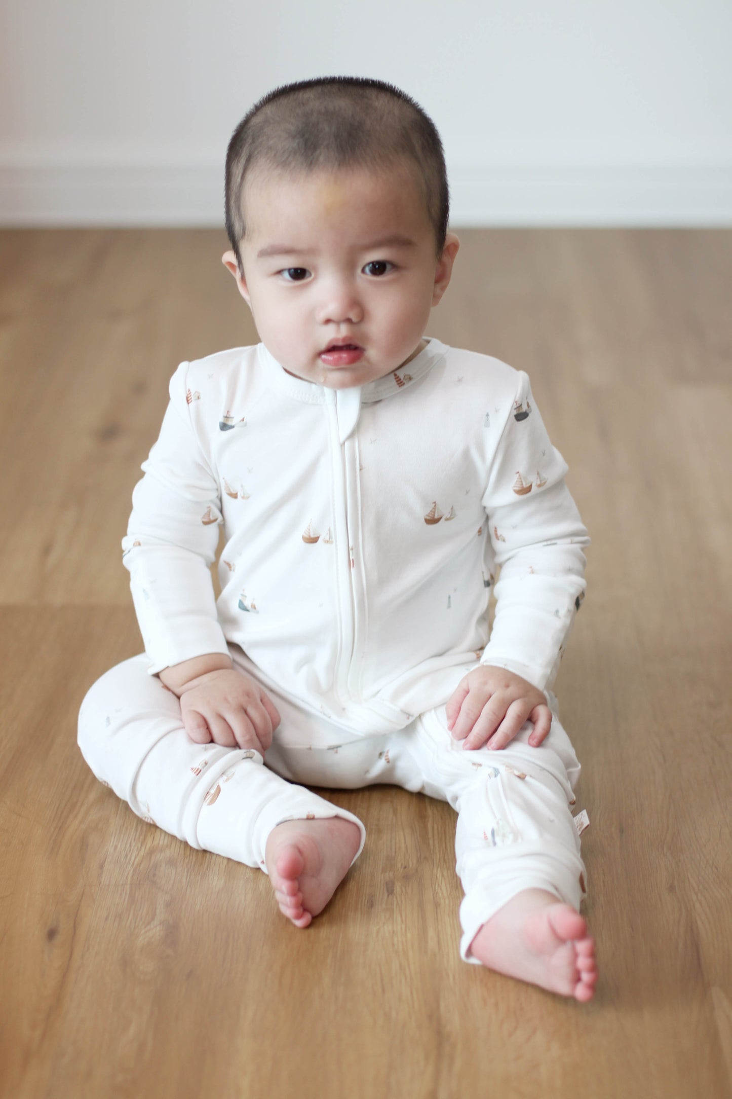 Twinkle Planet Organic Cotton One-piece Baby Toddler Pyjamas Jumpsuits Zipper