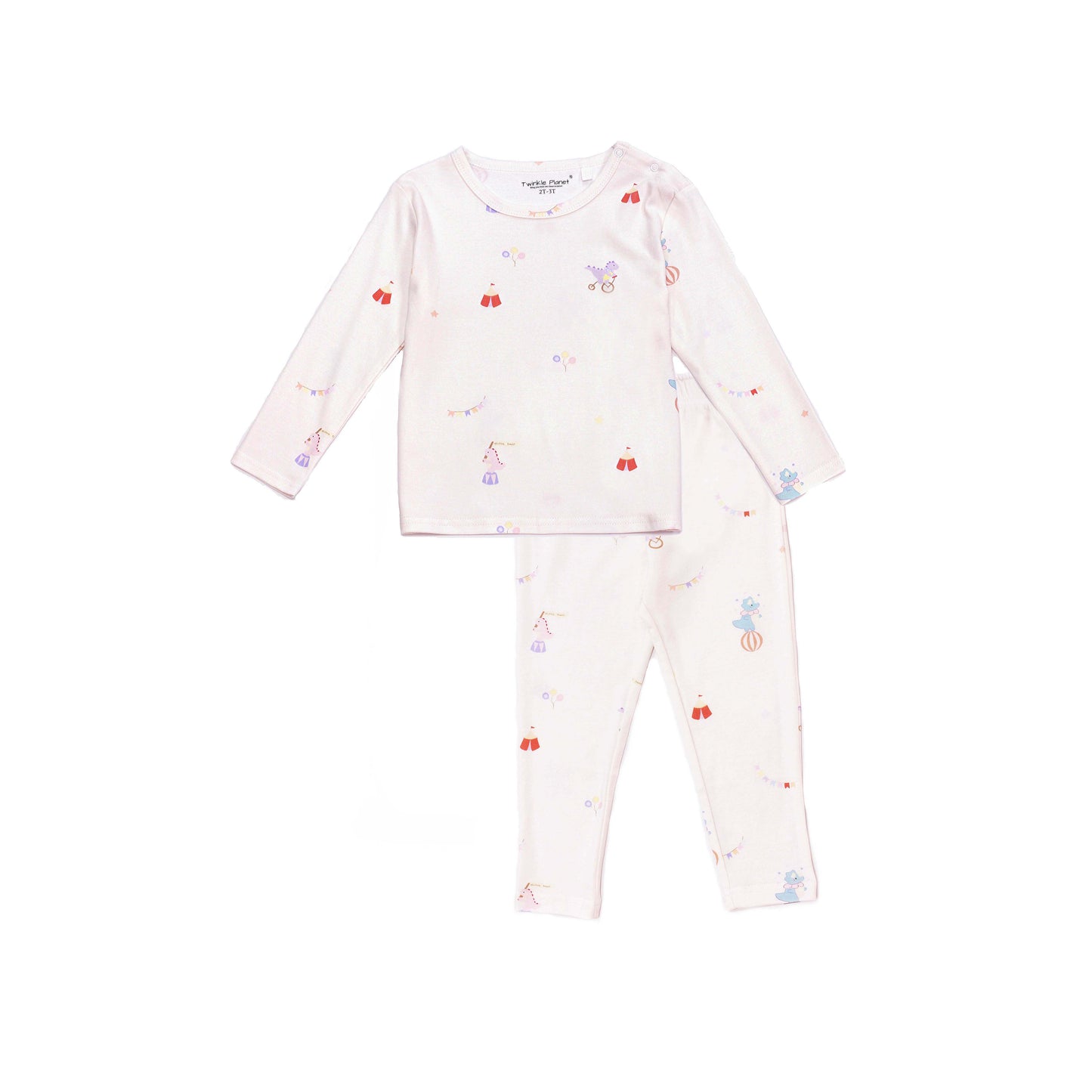Twinkle Planet 100% Organic Cotton Baby Toddler Long Sleeve Pyjamas