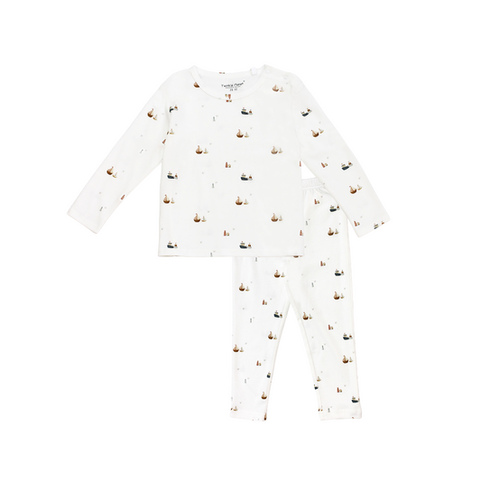 Twinkle Planet 100% Organic Cotton Baby Toddler Long Sleeve Pyjamas