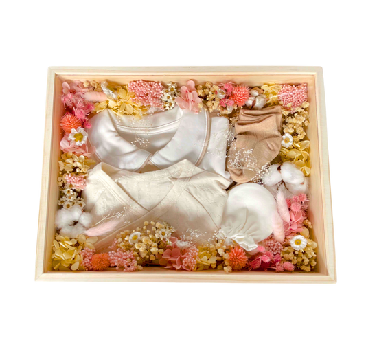 Treasured Moments Wooden Keepsake Box Baby Gift Set