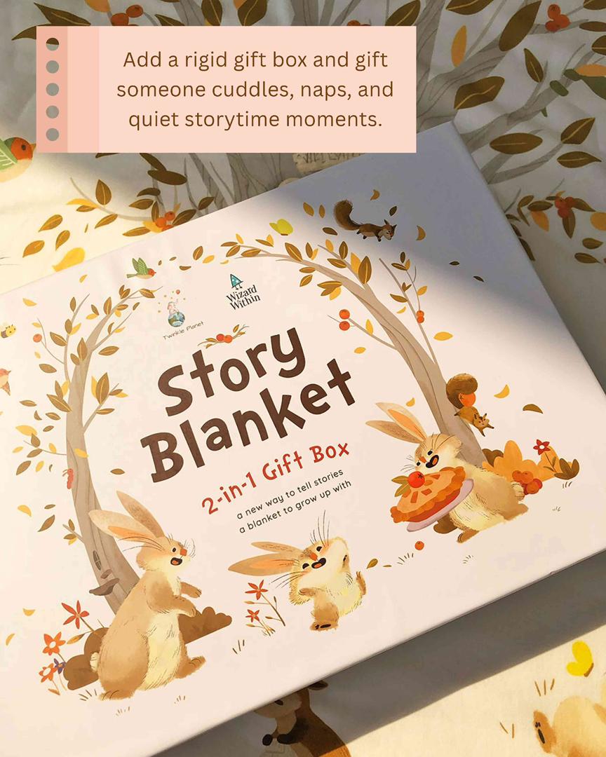 Organic Cotton Magical Bedtime Story Blanket (Twinkle Planet X Wizards Within Collaboration)