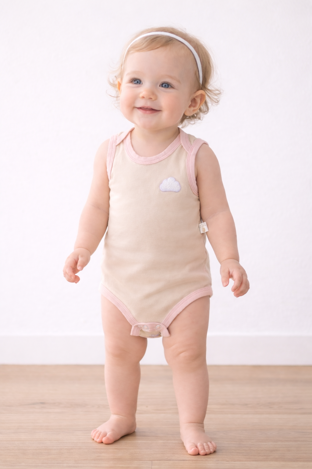 CloudTouch Organic Cotton Sleeveless Bodysuit