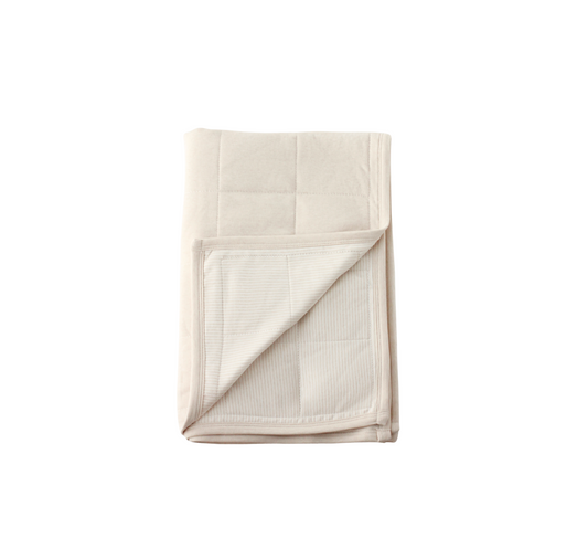 Organic Cotton Quilted Blanket with Plant-based fibre fillings - Purely Natural