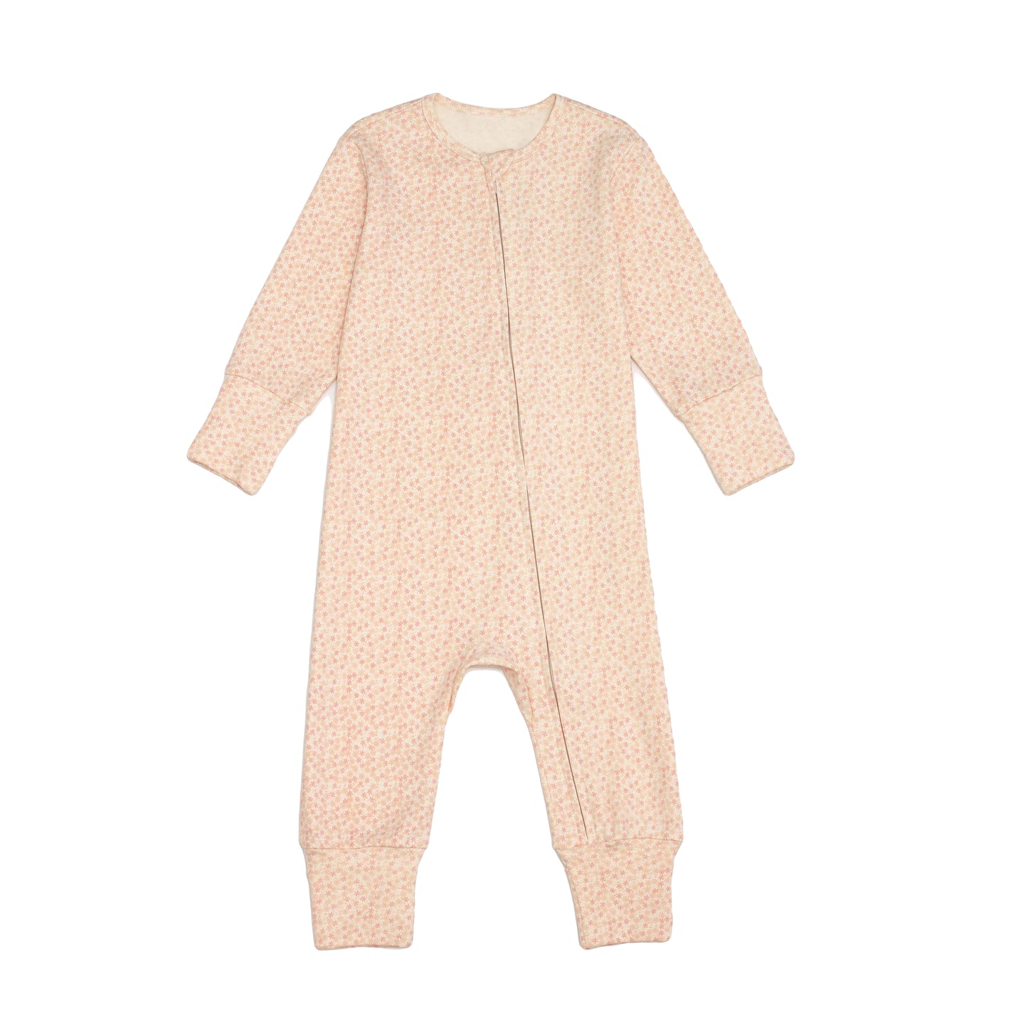 Organic Cotton Onepiece Pyjamas - Blossom Flower