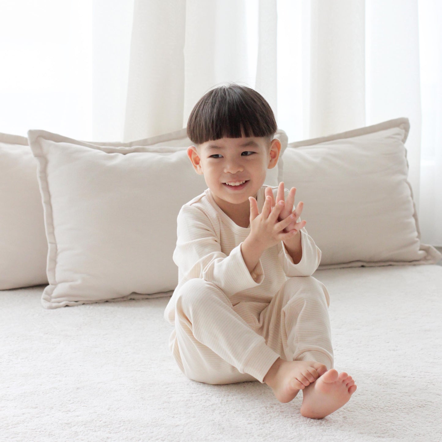 Organic Cotton Long Sleeve Pyjamas - Purely Natural