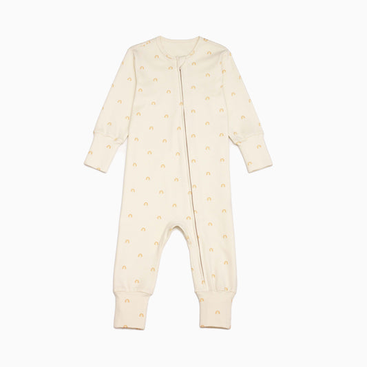 Organic Cotton Onepiece Pyjamas - Sunshine Rainbow