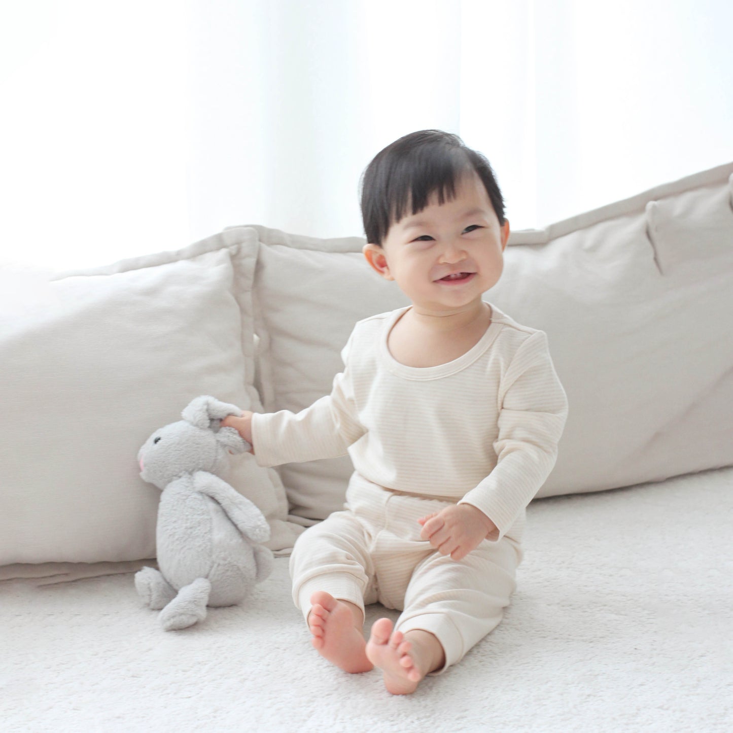 Organic Cotton Long Sleeve Pyjamas - Purely Natural
